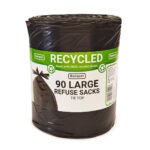 Banquet recycled tie top large refuse sacks by Banquet (90 Pack)